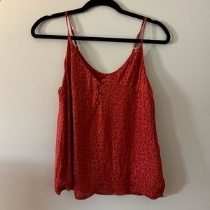 Burnt orange tank, size XS